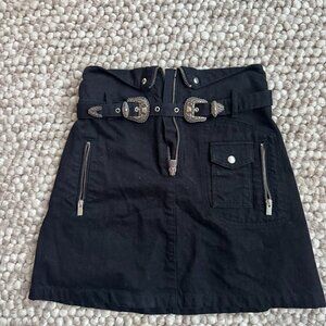 The Kooples Western A line zipper skirt